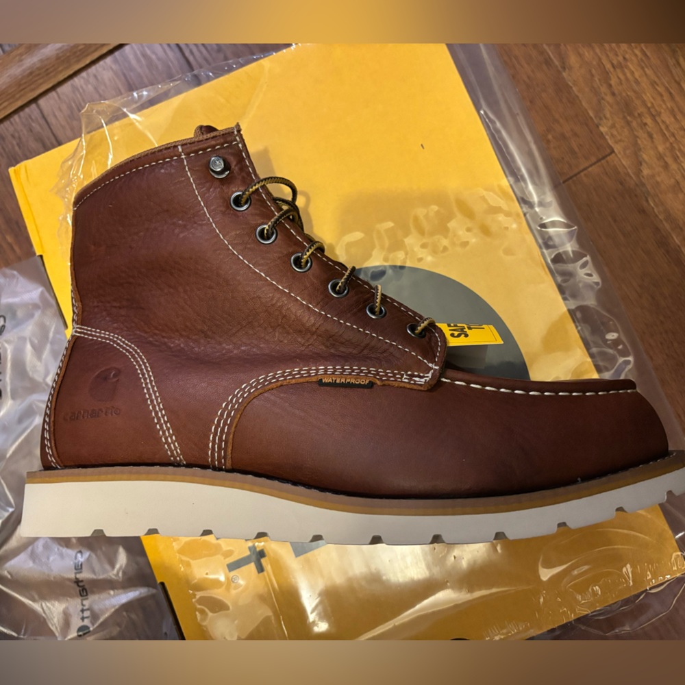 Carhartt 6-Inch Waterproof Steel Toe Wedge Work Boot - Men's - Picture 4 of 4